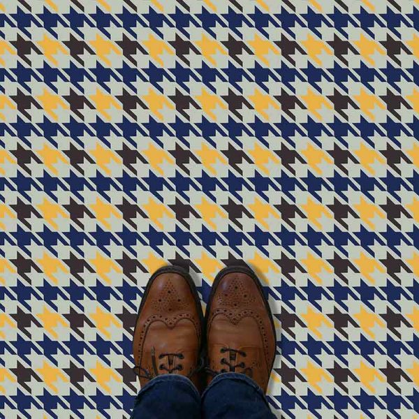 Image of Bromley printed vinyl flooring pattern - colourful and distinctive designs from forthefloorandmore.com