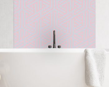 Image of Bathroom splashback panel geometric ombre from forthefloorandmore.com