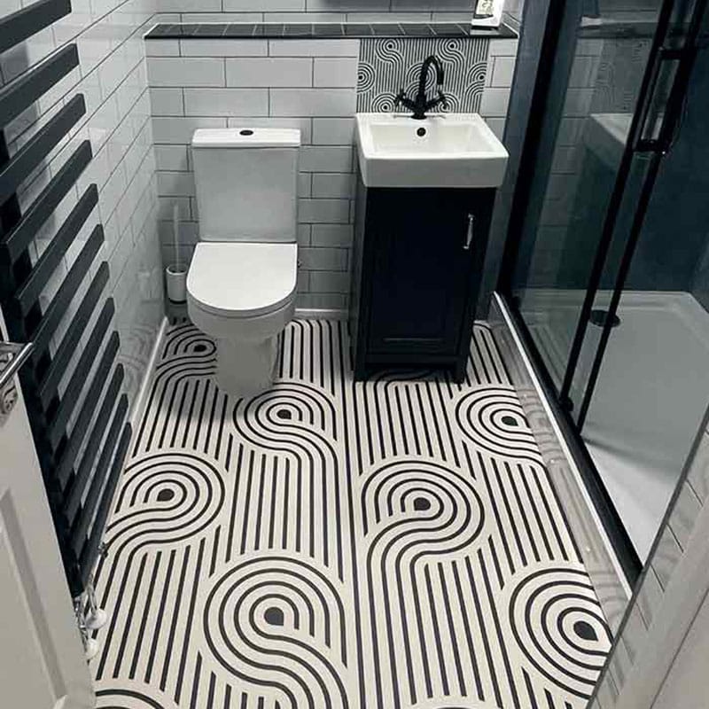 Atik pattern vinyl flooring from For the Floor & More