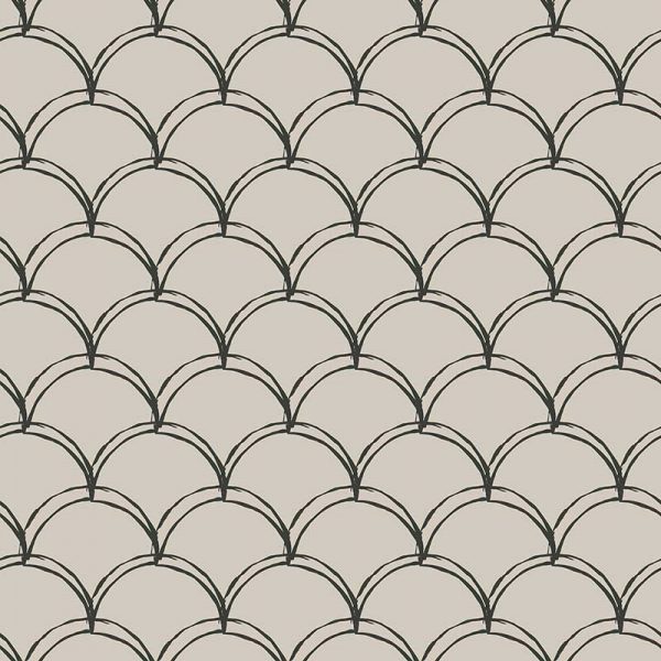 Image of Livia mermaid tile scalloped pattern used in a range of home decor products by For the Floor and More