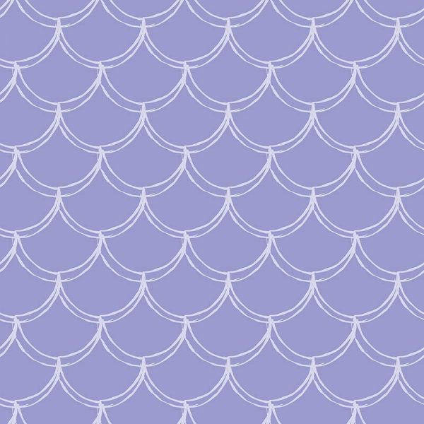 Image of Livia Violet tile scalloped pattern used in a range of home decor products by For the Floor and More