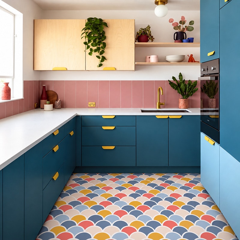 Nova Multi patterned vinyl flooring