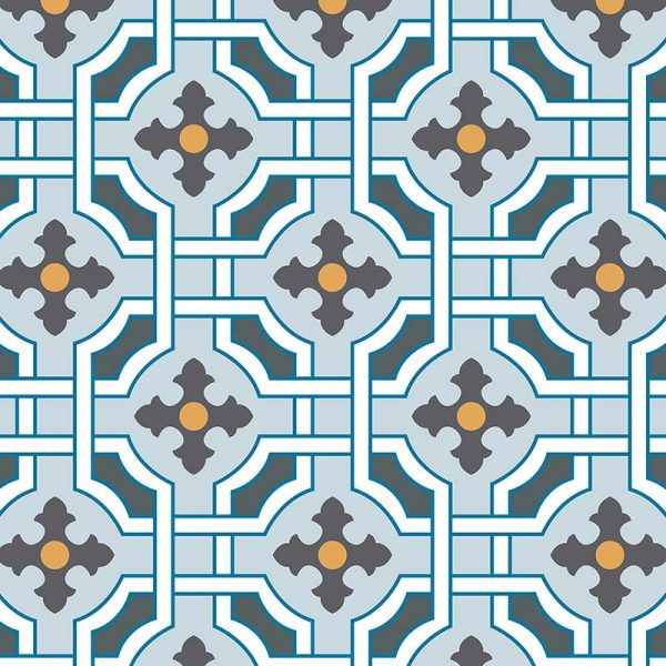 Image of Kittie victorian intricate tile design - oodles of style and impact. A classy interpretation of a distinctive design. Make a real impression with your home decor!