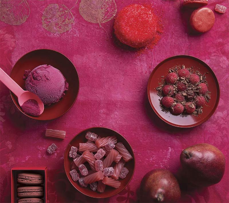 Image of fetish foods - Inspiration for Pantone's 2019 Colour palette 'Craving' and used in a blog post about SS19 colours by forthefloorandmore.com