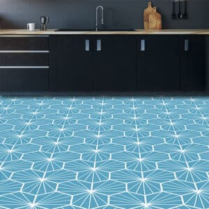 Jovian geometric vinyl flooring swatch