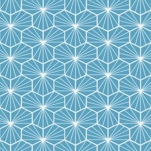 Jovian Blue geometric pattern vinyl flooring