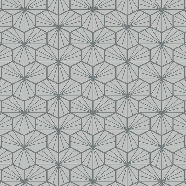 Image of Jovian Grey pattern printed geometric flooring exclusively from forthefloorandmore.com