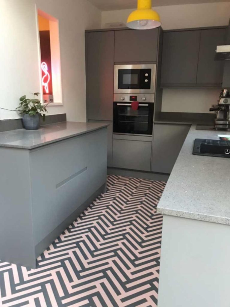 Herringbone Pink