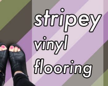 Stripey Vinyl Flooring - a blog post from forthefloorandmore.com