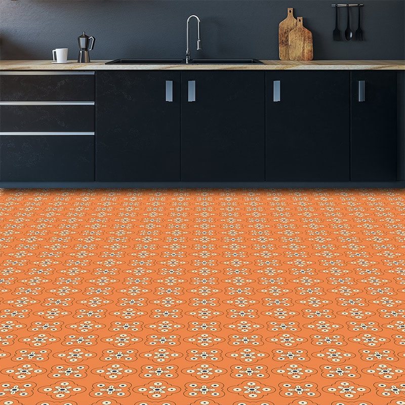 Image of the Gawthorpe design Blanche exclusively from forthefloorandmore.com and in a modern kitchen setting