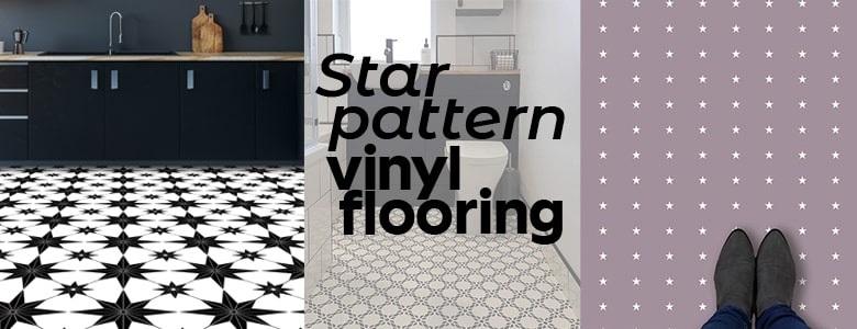Star pattern vinyl flooring - a blog post from For the Floor & More