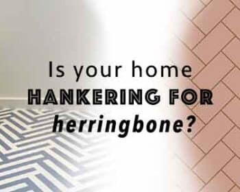 Herringbone vinyl flooring - a post from forthefloorandmore.com