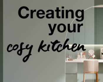 Image used in a blog post by For the Floor & More about how to create a wonderfully cosy kitchen