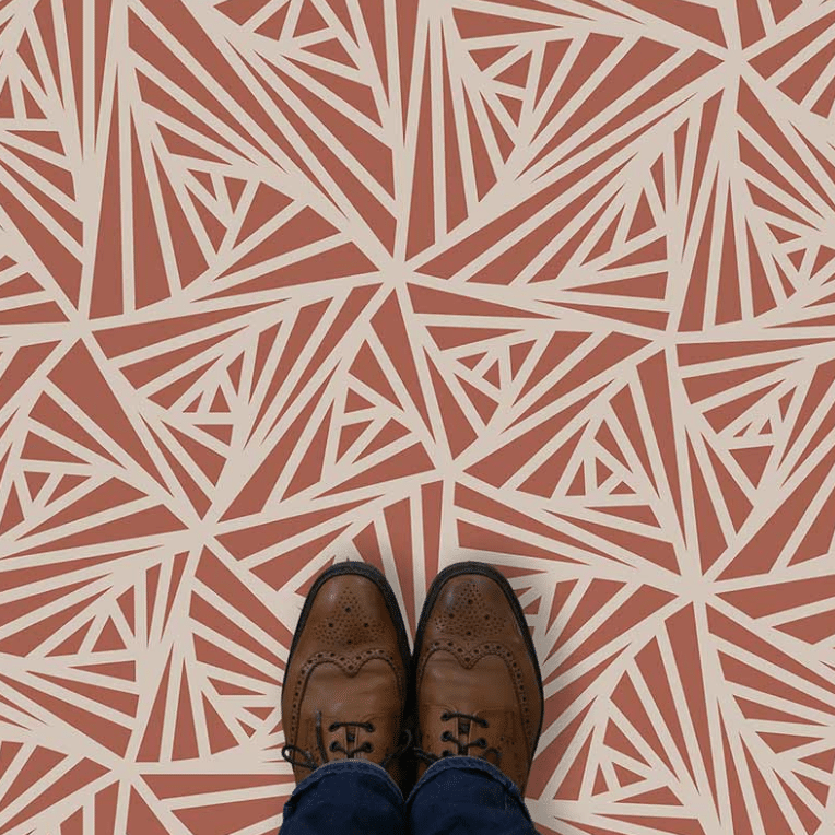 Carlla pattern vinyl flooring from For the Floor & More used in a post about neutral kitchens.