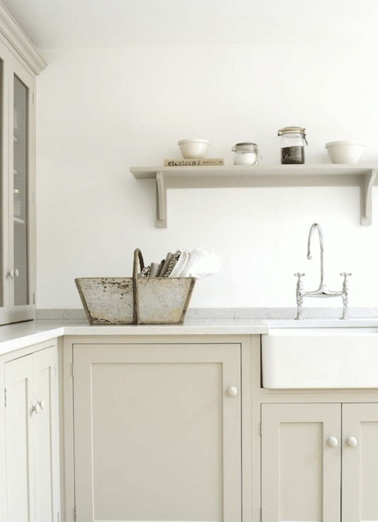 Image of a pale and neutral kitchen used in a blog post from For the Floor & More