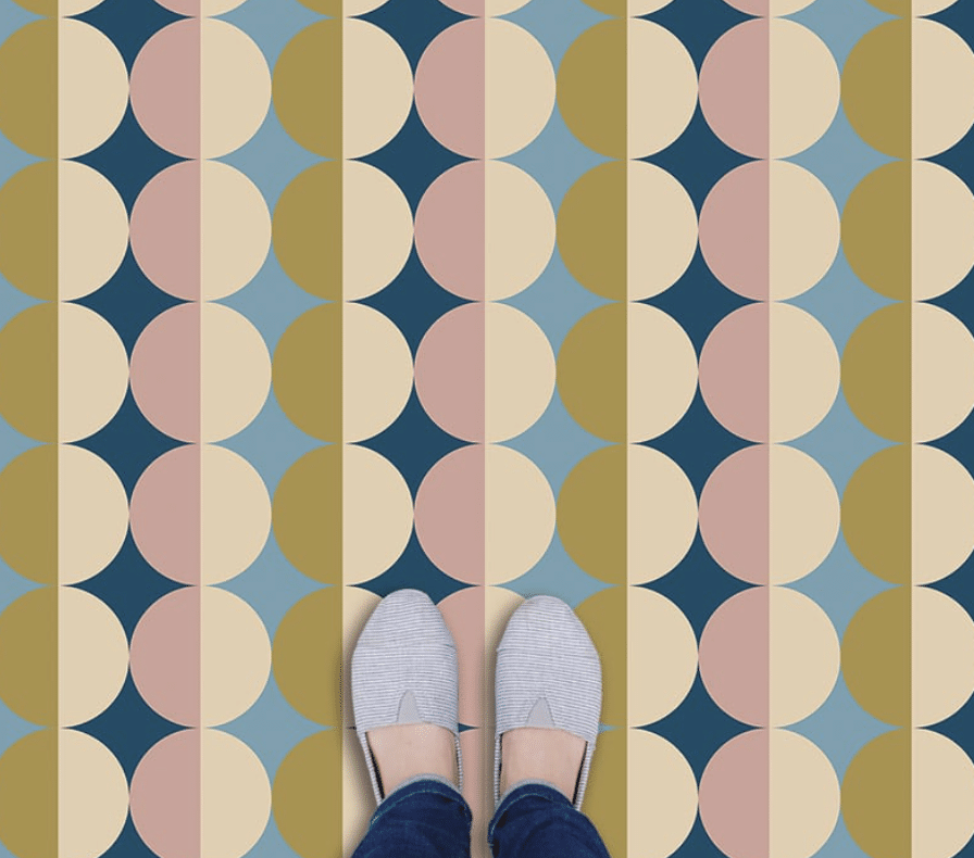 Amerie pattern vinyl flooring from For the Floor & More used in a post about neutral kitchens.