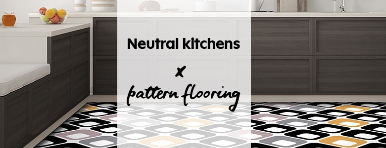 Neutral kitchens & bold, bright vinyl flooring - a blog post from For the Floor & More
