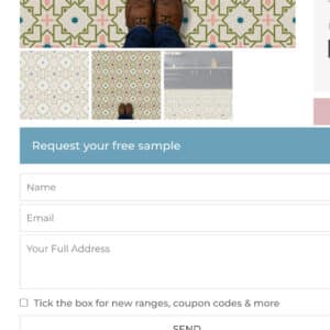 Request your free flooring sample - from For the Floor & More