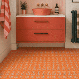 Patterned Vinyl Flooring