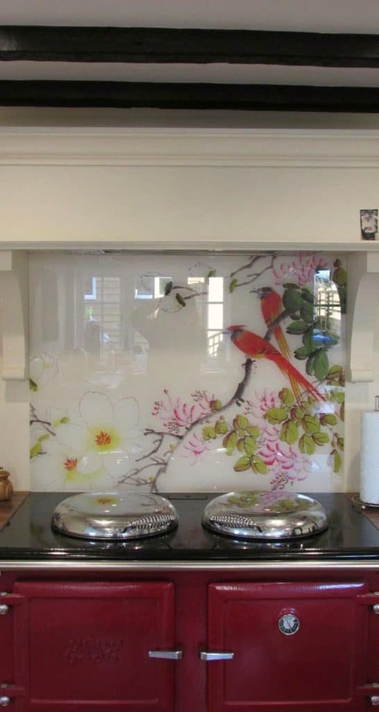 Ayame splashback in a customer kitchen