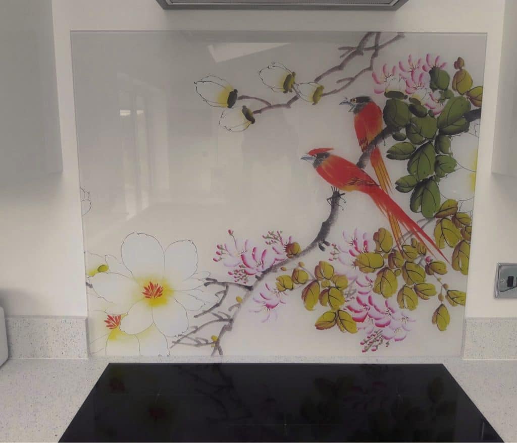 Ayame splashback in a customer kitchen