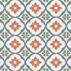 Tavie floral pattern vinyl flooring